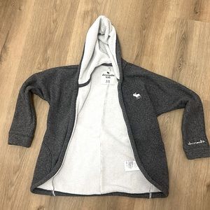 Heathered Gray light Abercrombie jacket